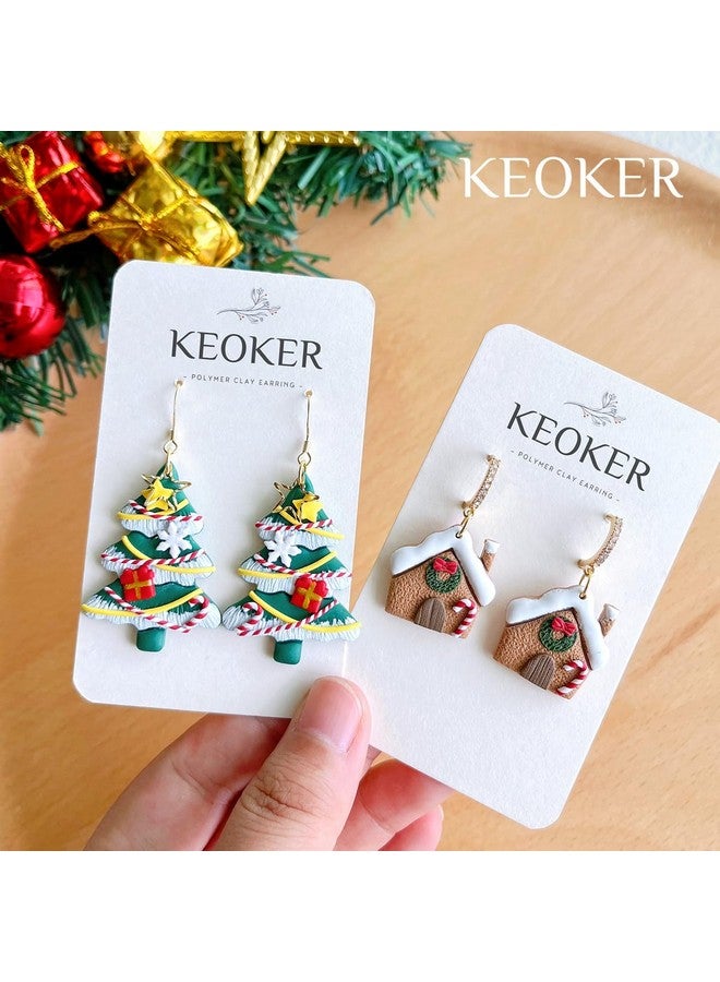 Keoker Christmas Polymer Clay Cutters, Polymer Clay Cutters For Earrings Christmas, 11 Shapes Christmas Clay Earrings Cutters, Winter Clay Cutters (Earrings Clay Cutters) - Image 3