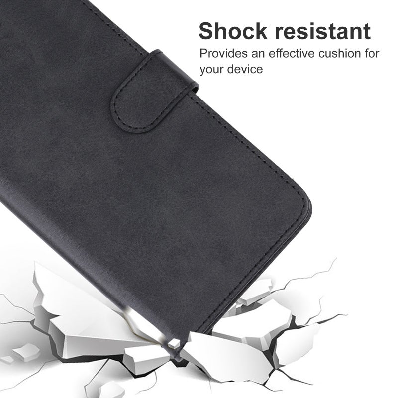 HuHa Case Cover For vivo iQOO Neo7 India Leather Phone Case(Black) - Image 5