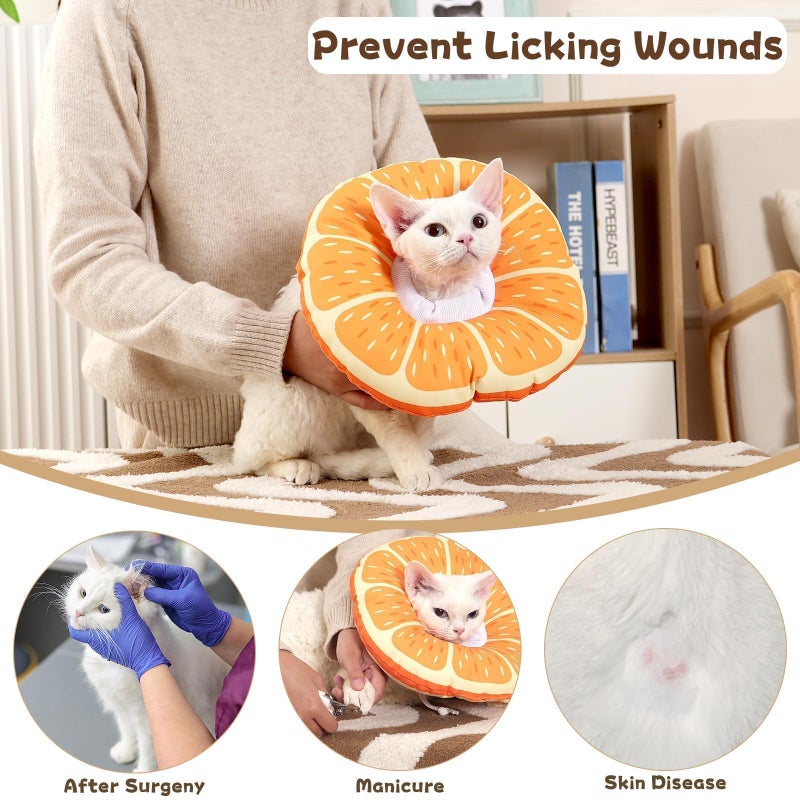 Hoopttay Cat Cone Collar Soft, Medium Waterproof Cat Recovery Collar for Wound Healing After Surgery or Neutering Alternative to Elizabethan Collars Medical Neck Cone for Cats and Puppies - Image 5