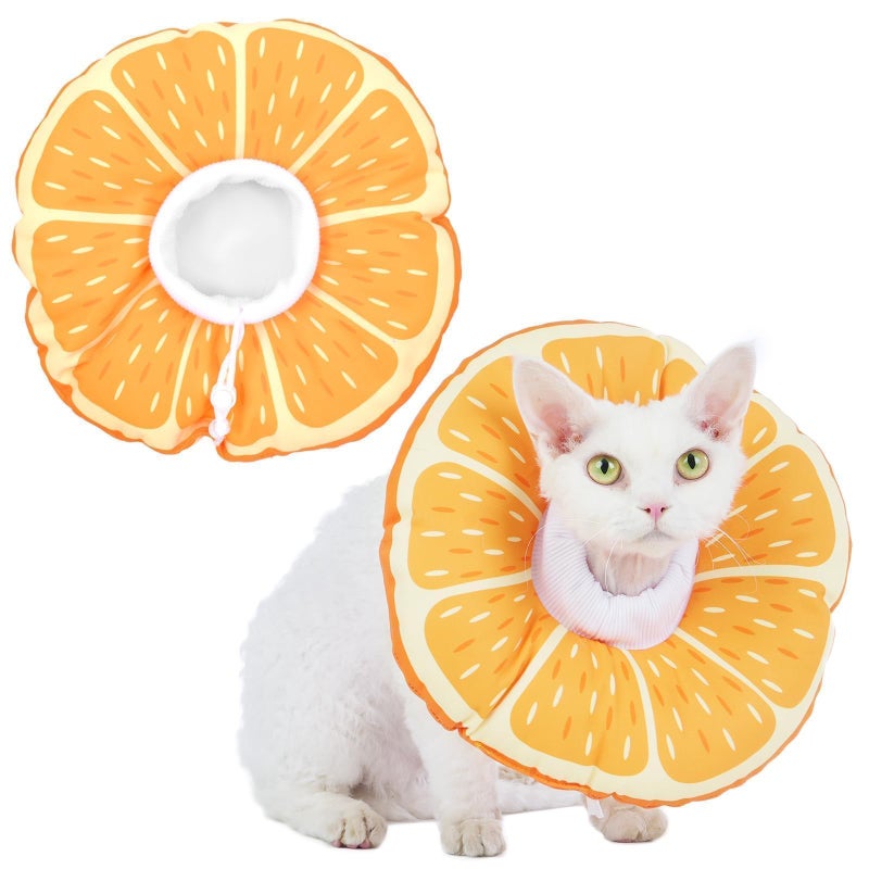 Hoopttay Cat Cone Collar Soft, Medium Waterproof Cat Recovery Collar for Wound Healing After Surgery or Neutering Alternative to Elizabethan Collars Medical Neck Cone for Cats and Puppies - Image 1