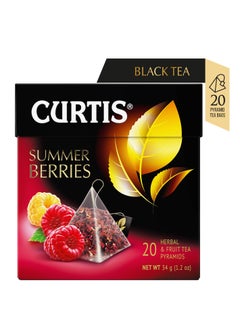 Summer Berries Flavoured Fruit Herbal Tea in 20 Pyramid Tea Bags