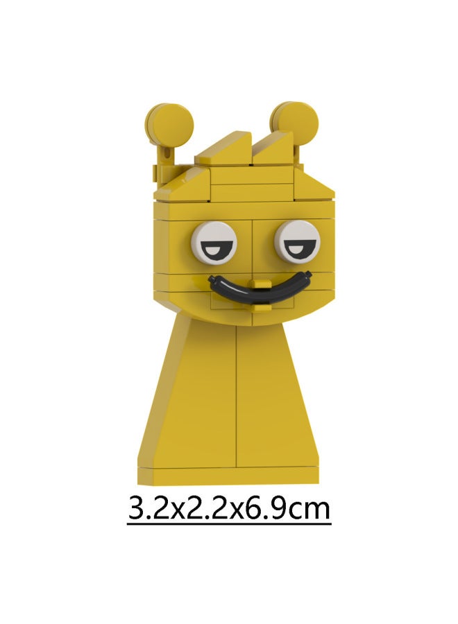 Rhythm Box Hand-made Doll Game Peripheral Model Ornaments SprunkiPlush Building Blocks Toy-Color:Rhythm Box—mr. Computer_775-16 (building Block Model) (plastic) - Image 5