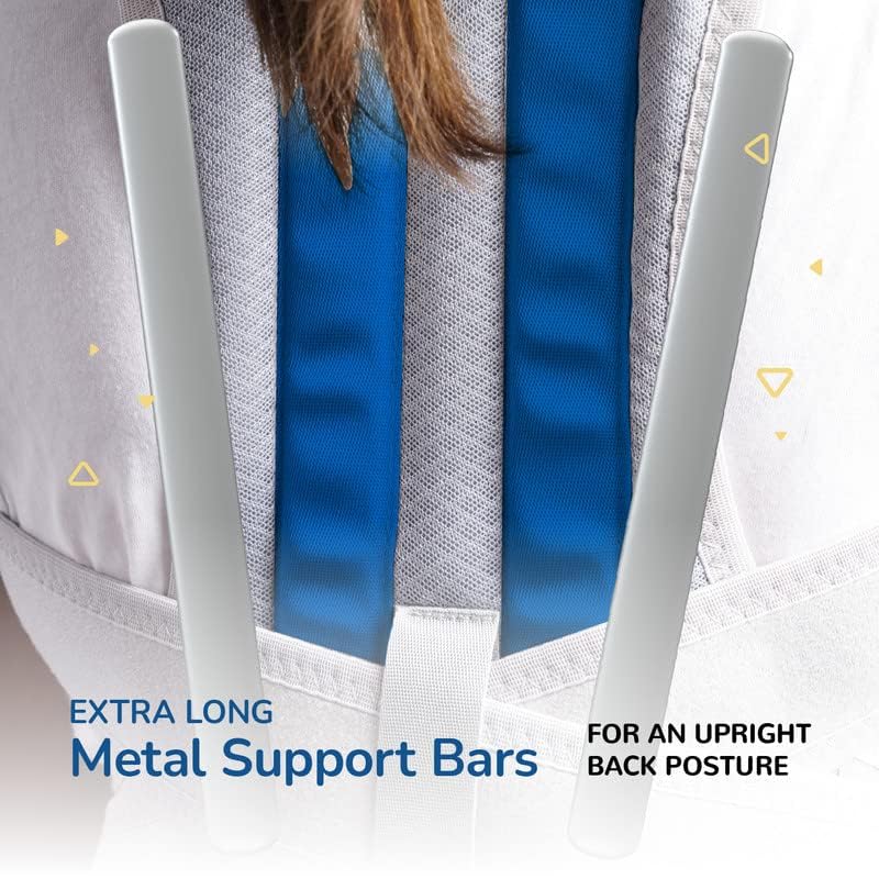 CARESMITH Align Posture Correcter Belt for Men & Women (Size 3) | 4 Sizes | X-Long Metal Bars for Posture Corrector| Back Pain Relief for Back Support | Shoulder Support for Men |Back Straight Belt - Image 4