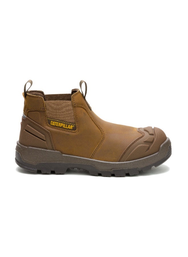 CATERPILLAR CAT Striver XL Chelsea Low S3 Men’s safety shoe in Black. Crazy Horse leather, Steel Toe, Slip Resistant outsole. - Image 1