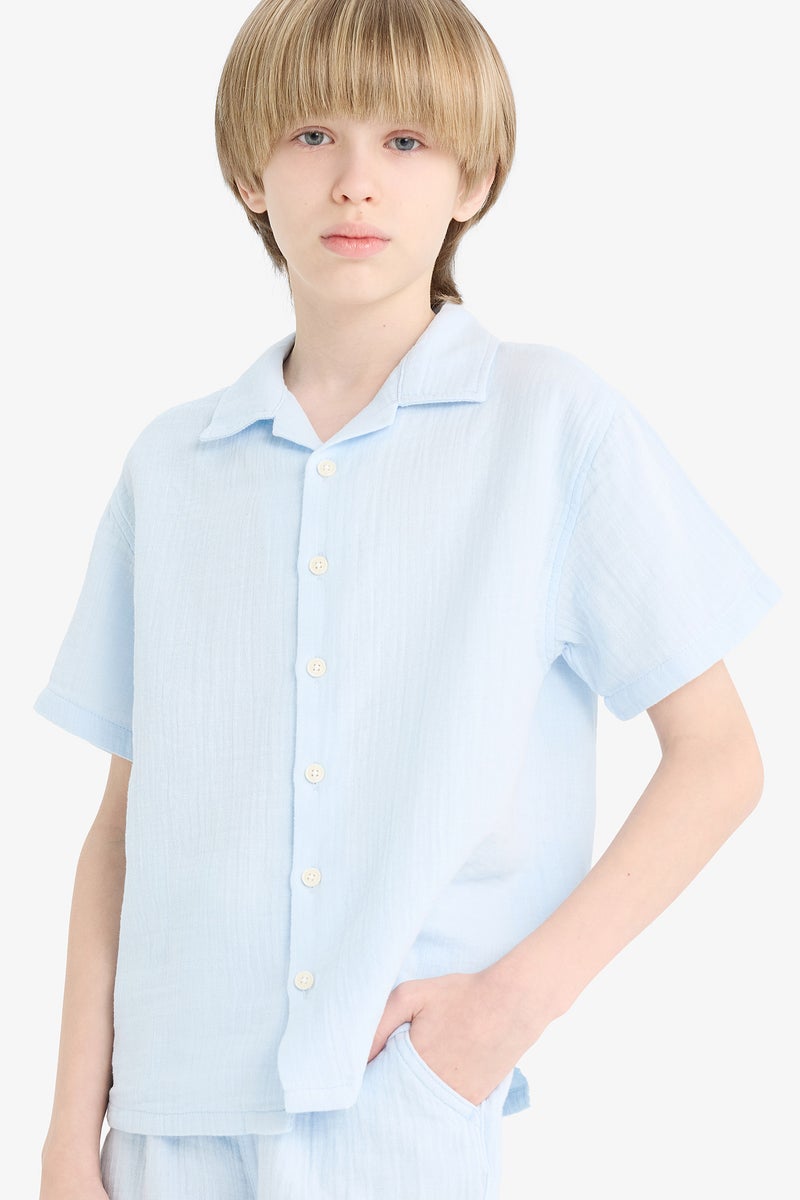 DeFacto Boy Oversize Fit Short Sleeve Shirt  - Image 1