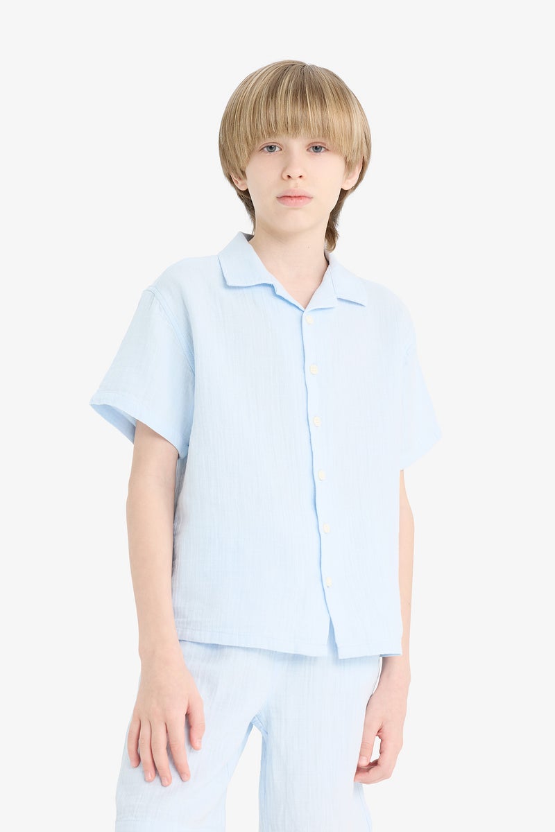 DeFacto Boy Oversize Fit Short Sleeve Shirt  - Image 3