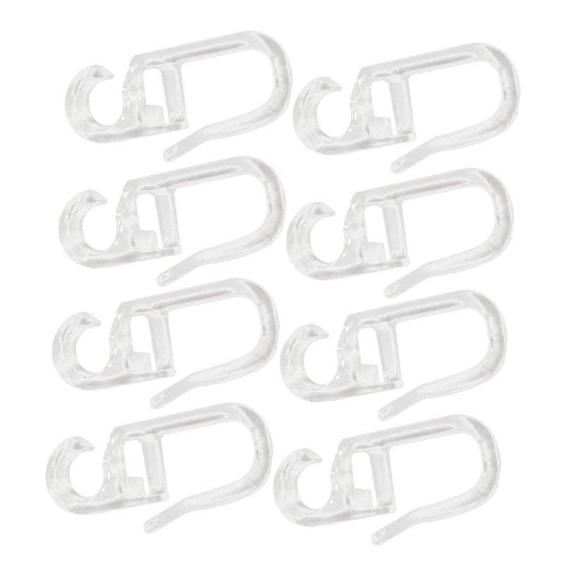 Transparent Bed Curtain Hooks 150PCS 3.8x1.16CM Smooth Sliding For Easy Installation - Image 4
