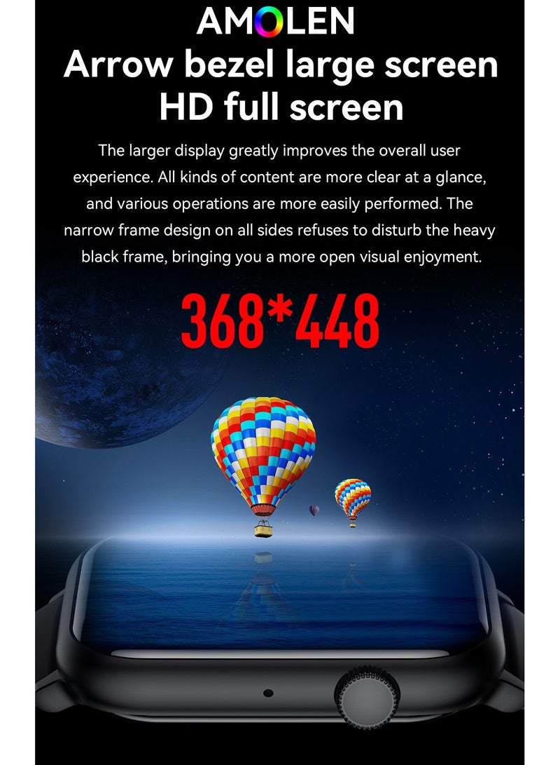 Smart Watch HK27 Amoled 1.78" HD Screen BT Call NFC AI Voice Assistant Health Monitoring Fitness Tracker Men Women Smartwatch - Image 3