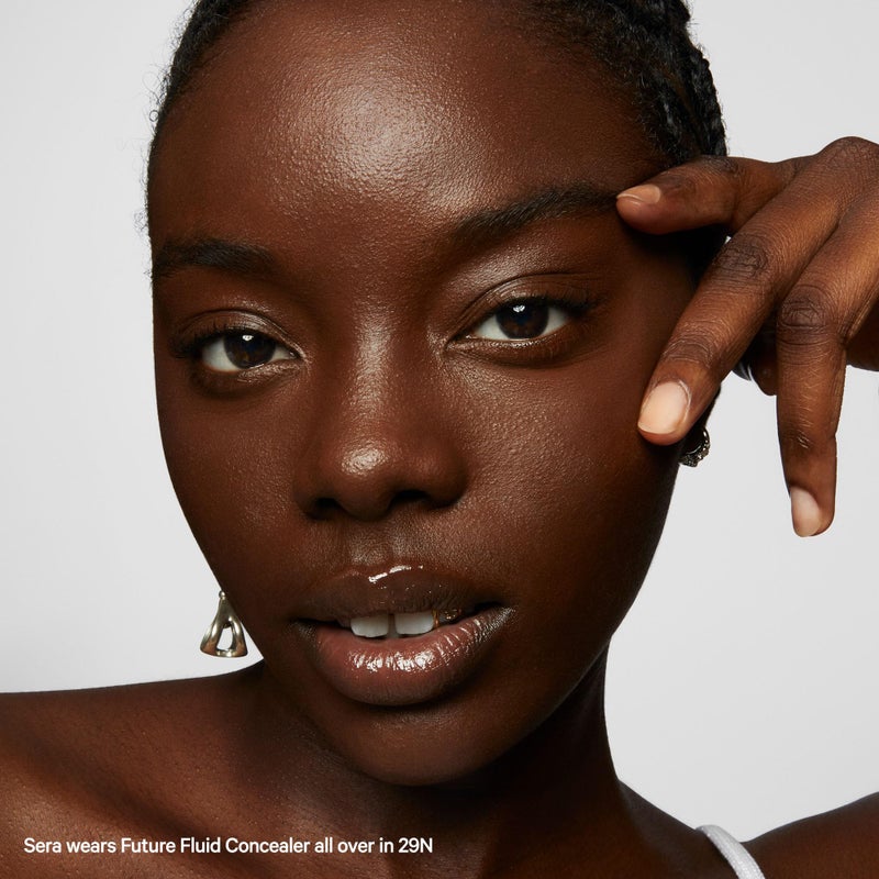 Milk Makeup Future Fluid All Over Cream Concealer, 29N (Very Deep with Neutral Undertones) - 0.28 fl oz - Medium-to-Full Coverage - Up to 12-Hour Wear - Crease-Proof Finish - Vegan, Cruelty Free - Image 4