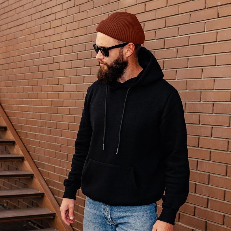 Roybens Swag Wool Knit Cuff Short Fisherman Beanie for Men Women, Winter Warm Hats - Image 3