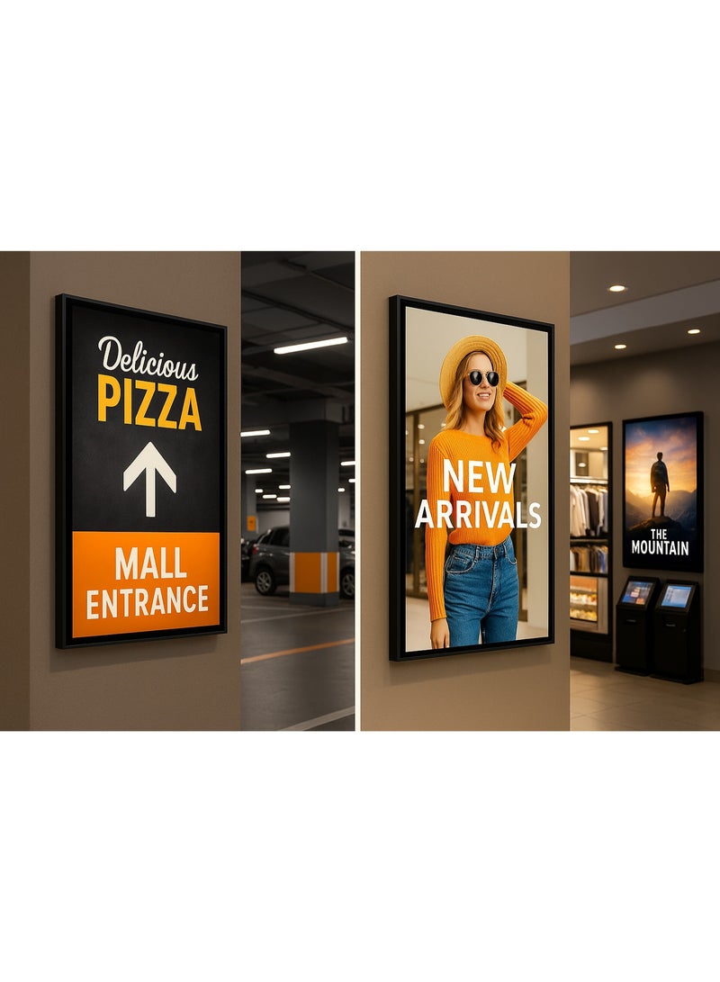 Led Display Board For Advertising Slim LED Advertising Light Box Illuminated Poster Display - Image 1