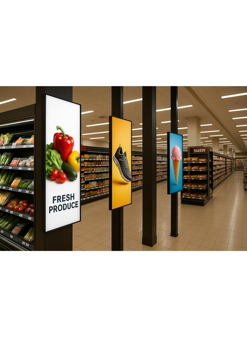 Led Display Board For Advertising Slim LED Advertising Light Box Illuminated Poster Display - Image 2