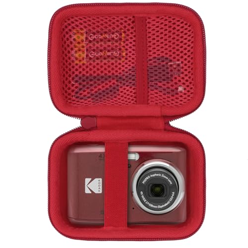 Lebakort Storage Case Compatible with KODAK PIXPRO Friendly Zoom FZ45 FZ55 16MP Digital Camera Red Case - Image 1