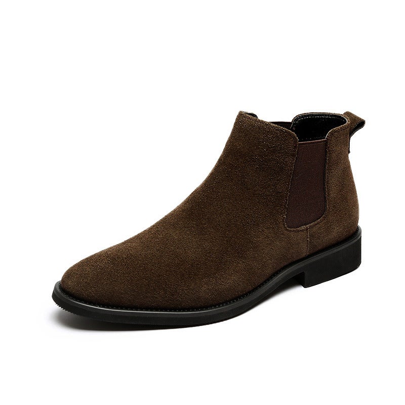 2021 Chelsea Boots Men'S Winter High Top Velvet Martin Boots Men'S Boots Korean Style All-Match Short Boots S18 - Image 1