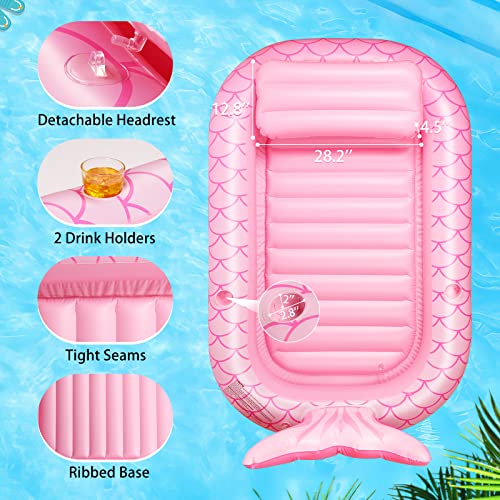 HeySplash Inflatable Tanning Pool Lounger Float, 72.8 * 49.2" Inflatable Ride-ons Pool Rafts Swimming Pool Float, Summer Beach Party Swimming Floaty Bed Floatie Pool Toys - Image 4