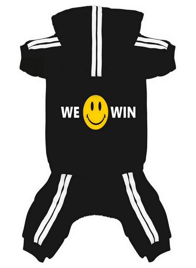 Aolowewin Weowin Pet Outfit - Cute Dog Hoodie Tracksuit Sweater Winter Clothes Pajamas Jumpsuit 4-Legs Black for Puppy Small Medium Large Dogs Girl or Boy (Small) - Image 1