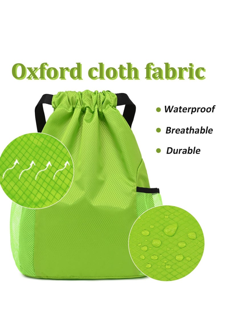 بيوينتي Waterproof Drawstring Sports Gym Bag, Oxford Fabric Backpack for Men and Women - Ideal for School, Beach, Holidays, Swimming, and Travel (40x48cm) - Image 3