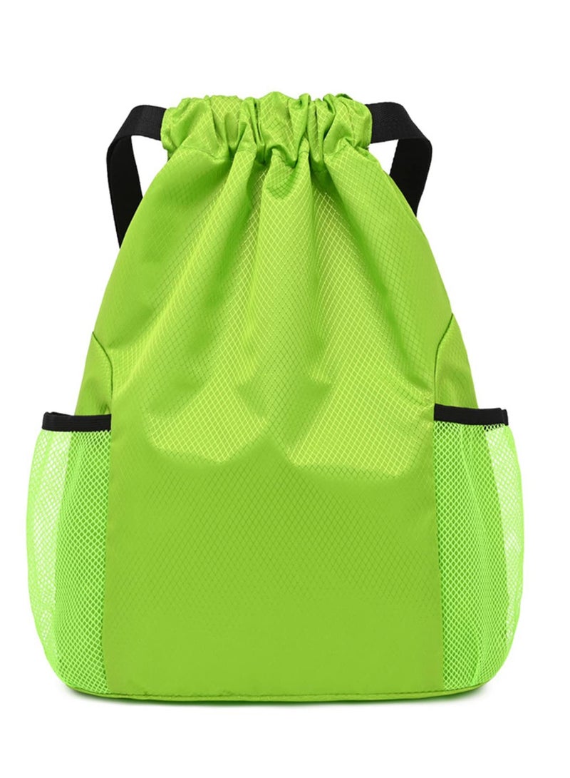 بيوينتي Waterproof Drawstring Sports Gym Bag, Oxford Fabric Backpack for Men and Women - Ideal for School, Beach, Holidays, Swimming, and Travel (40x48cm) - Image 1