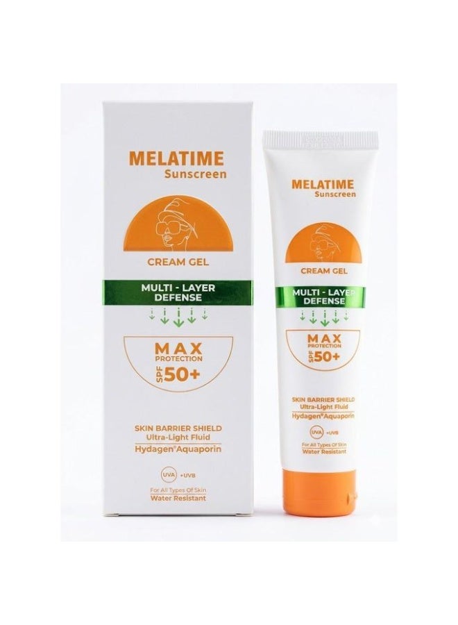 ميلاتايم صن سكرين ميلاتايم (Melatime) بعامل حماية +SPF 50 - حماية متعددة الطبقات ضد أشعة الشمس وعلامات التصبغ - Image 1