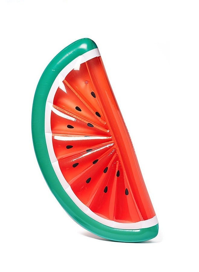 DURKU Unique Watermelon Shape Inflatable Swimming Float for Adults and Kids - Durable Pool Chair Bed - Fun Beach Party Water Toy - Summer Pool Float with Dimensions 180*79*20cm - Image 2