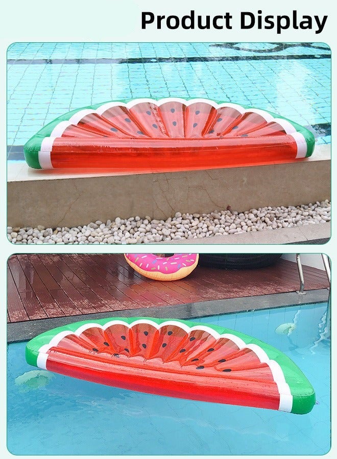 DURKU Unique Watermelon Shape Inflatable Swimming Float for Adults and Kids - Durable Pool Chair Bed - Fun Beach Party Water Toy - Summer Pool Float with Dimensions 180*79*20cm - Image 4