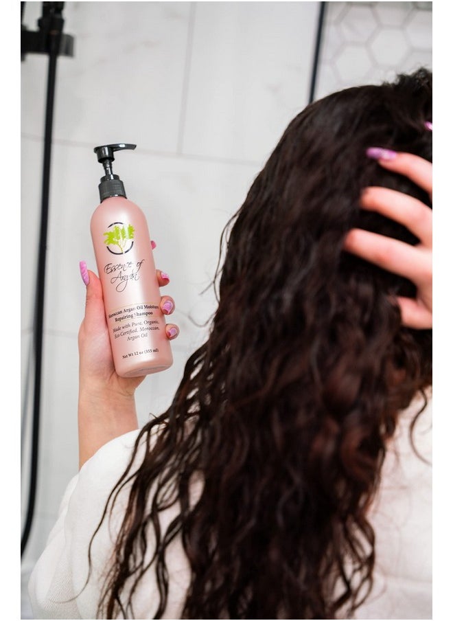 Essence Of Argan Renewing Hair Care Products Infused With 100% Pure Moroccan Organic Argan Oil All Hair Types Shampoo  - Image 2