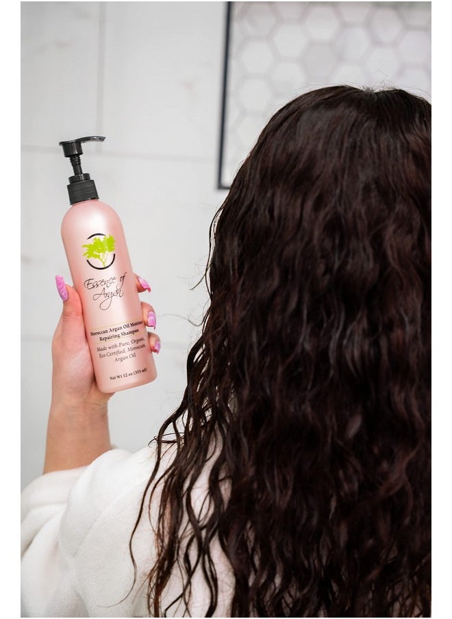 Essence Of Argan Renewing Hair Care Products Infused With 100% Pure Moroccan Organic Argan Oil All Hair Types Shampoo  - Image 3