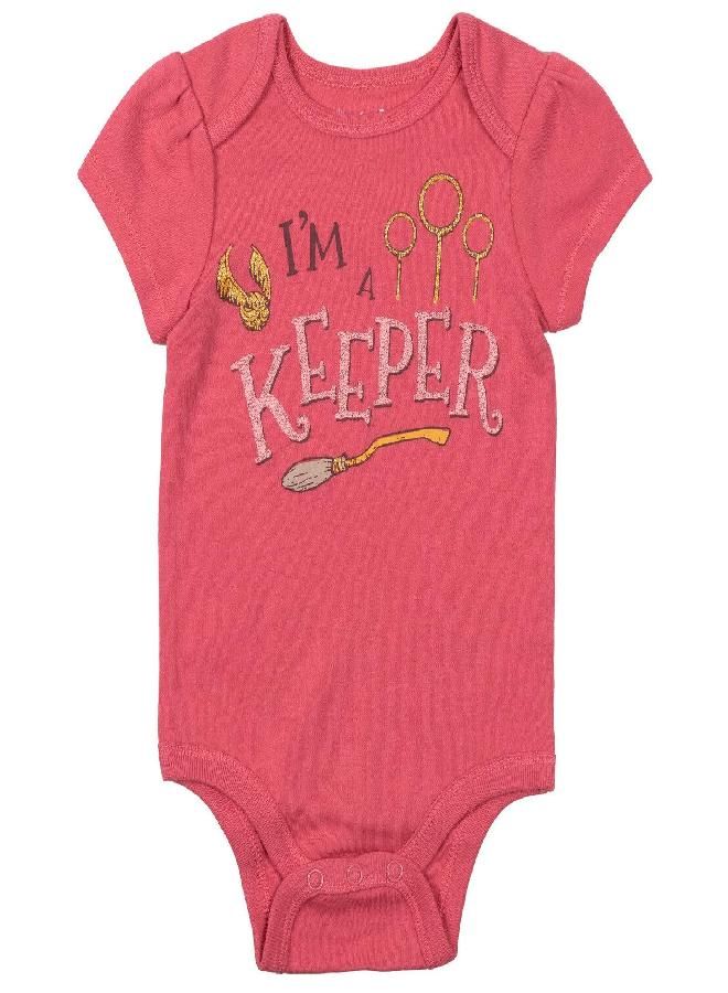 Harry Potter Harry Potter Hogwarts Baby Girls 5 Pack Short Sleeve Bodysuit 18 Months  - Image 5