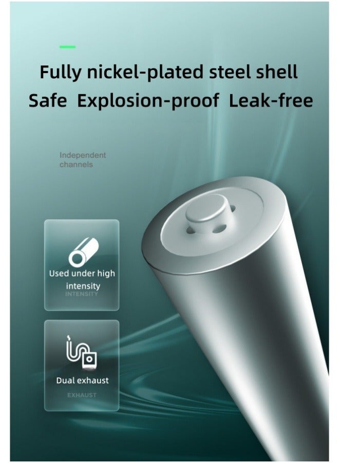 DLP Rechargeable Battery Set with 4 AAA Batteries (1100mAh) - Image 2