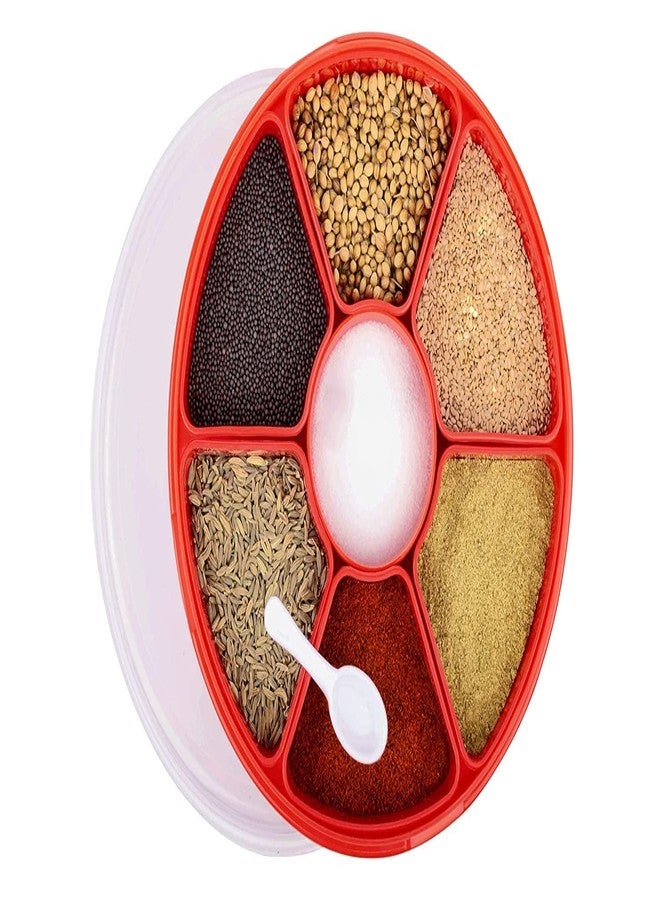 MAGIC SPOON Spice Container Spice Box Masala Box Masala Container (Red,1100 ml) - Image 3