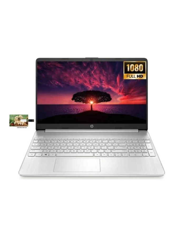 HP (Upgraded Version) 15 Business Laptop With 15.6-Inch Display, Core i5 1335U Processor/16GB RAM/512GB SSD/Intel Iris XE Graphics/Windows 11 Pro + 32GB Tela USB Card English Silver - Image 1
