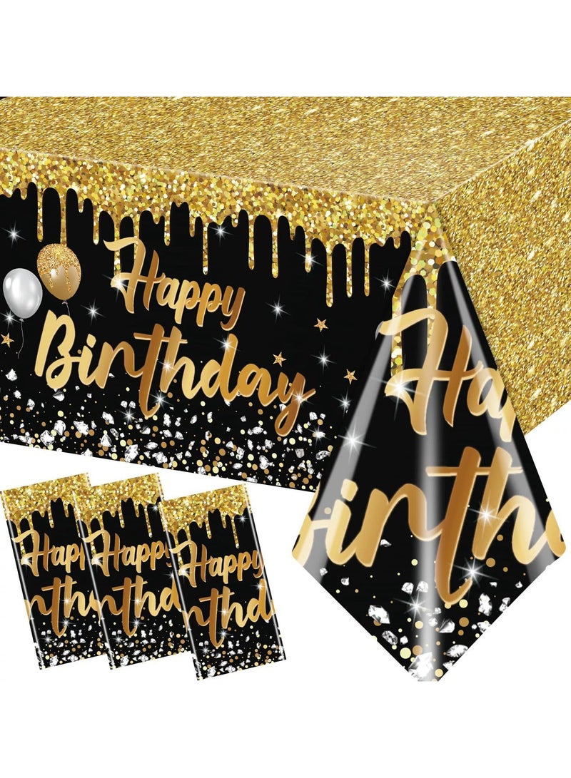 Birthday party tablecloth Disposable plastic tablecloth Birthday party decoration tablecloth  - Image 1