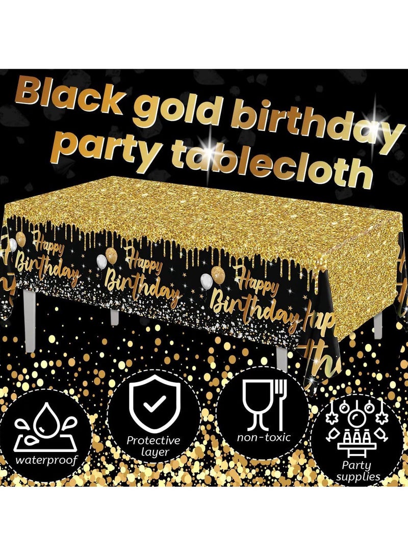 Birthday party tablecloth Disposable plastic tablecloth Birthday party decoration tablecloth  - Image 5