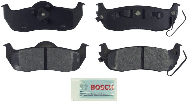 BOSCH BE1041 Blue Semi-Metallic Disc Brake Pad Set - Compatible With Select Infiniti QX56; Jeep Commander, Grand Cherokee; Nissan Armada, Titan; REAR - Image 2