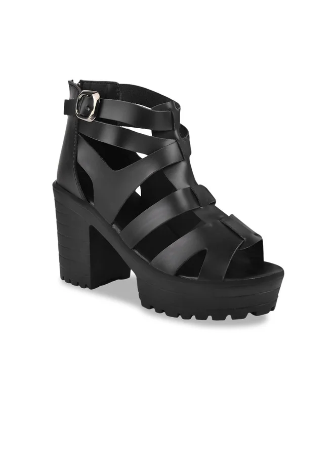 شوتوبيا Shoetopia Smart Casual  Block Heeled Sandal For Women & Girls