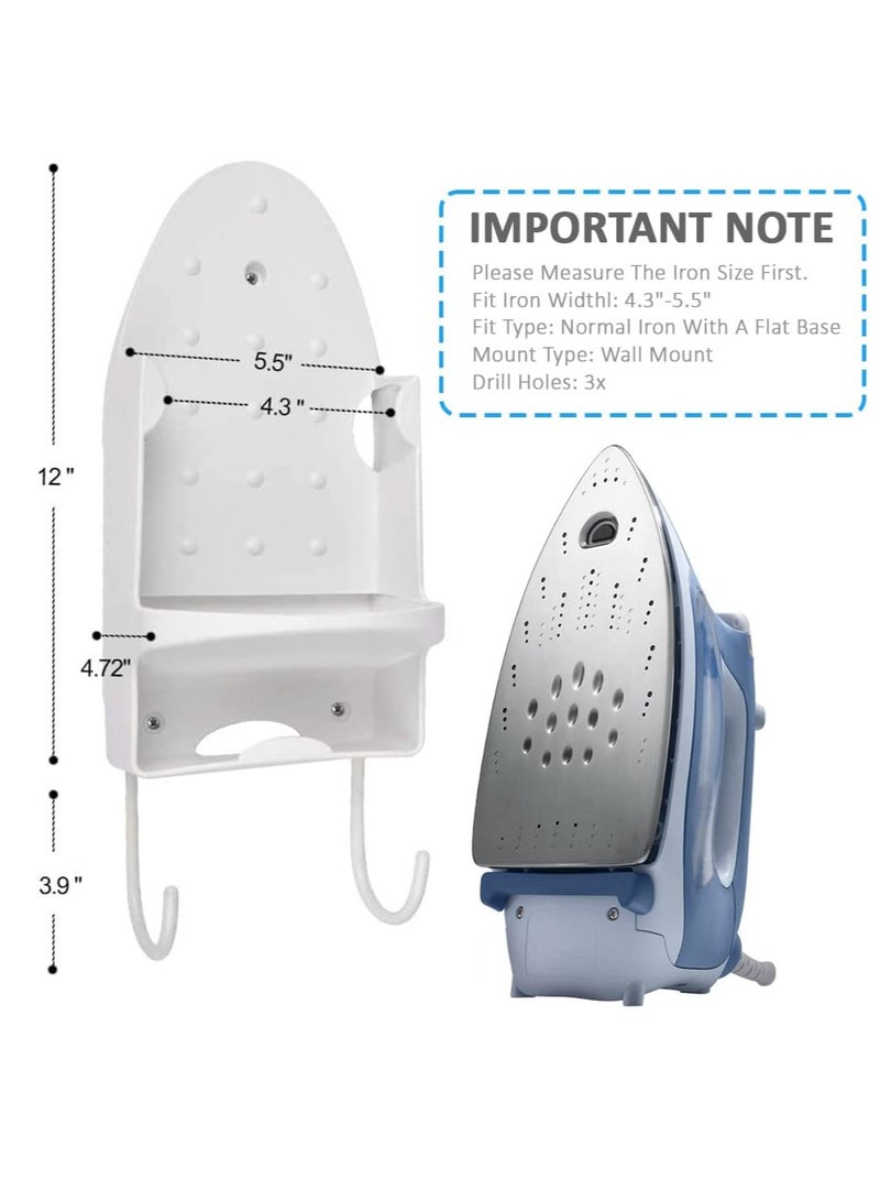 Rubik Iron Holder Wall Mounted with Optional Hooks Hanger Heat Resistant Storage Organizer Optional Hooks (Black) - Image 5