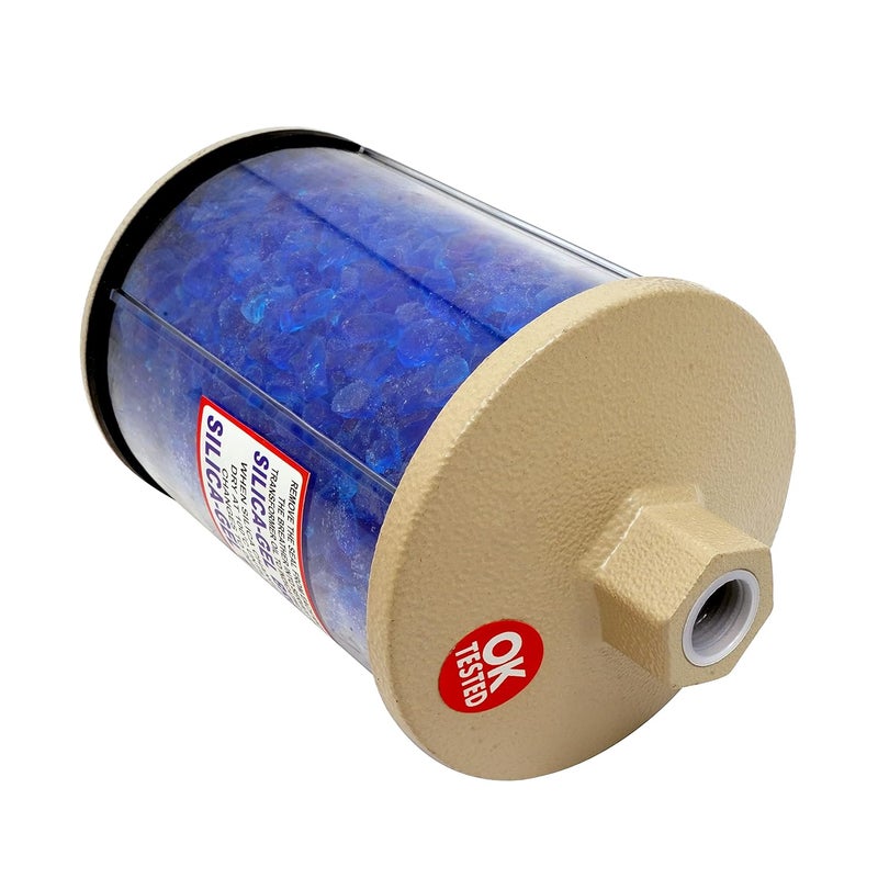 Efficacy Crystal Blue Silica Gel BreatherTransformer Breather Polycarbonate Cylinder With Aluminum Top Size 2 KG Dia 127 05 inch 1 Pc - Image 1