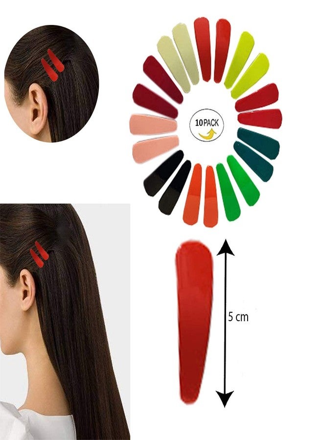 Drishti® Plastic Hair Tic Tacs Hair Clips For Girls Multicolor 10 pcs Set of 5 (Smae Design) - Image 4