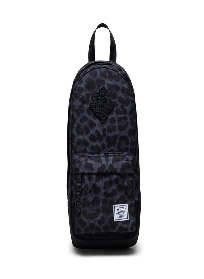 Herschel Heritage Shoulder Bag - 8L Crossbody Sling Backpack for Men & Women, Adjustable Strap, Daypack for Travel, Work & Everyday, Compact & Stylish, Digi Leopard Black - Image 1