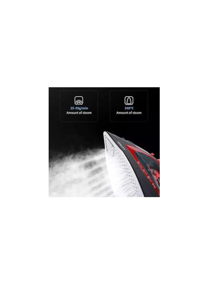 Sokany Sk-Yd-2094 Steam Iron 230Ml Capacity Water Tank - red - Image 2