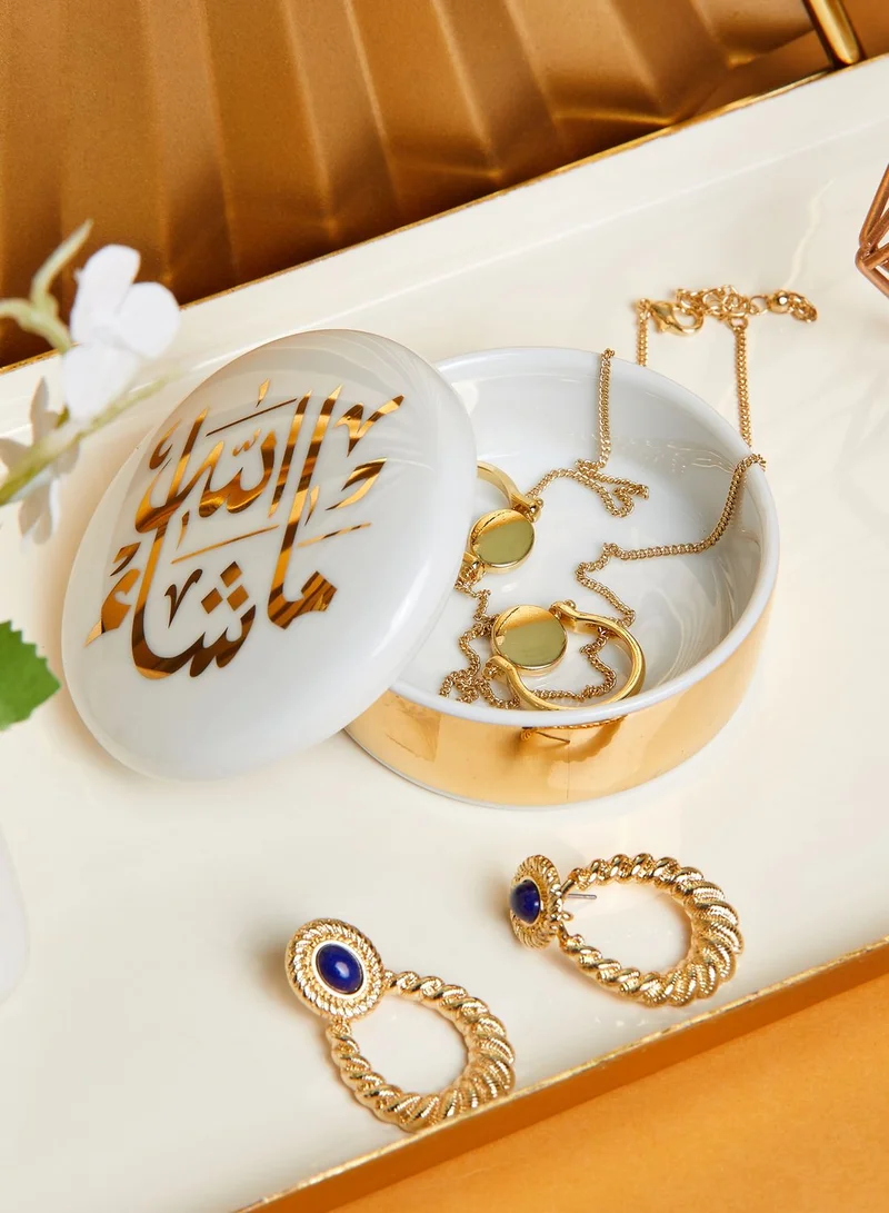 صلصال صندوق حلي "ما شاء الله"
