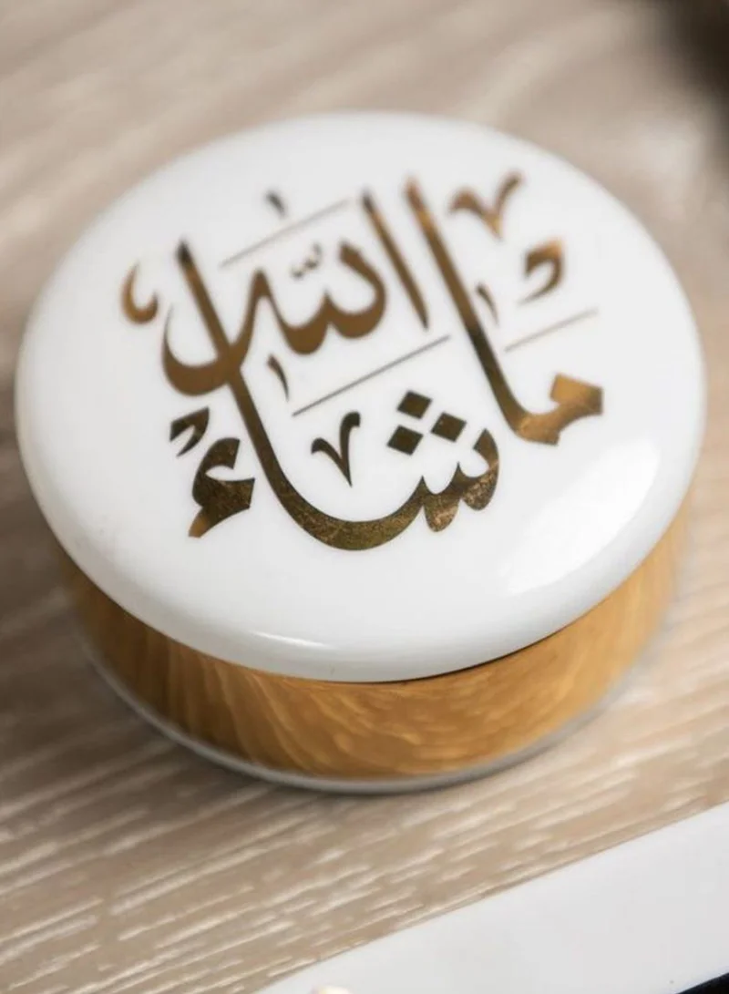 صلصال صندوق حلي "ما شاء الله"
