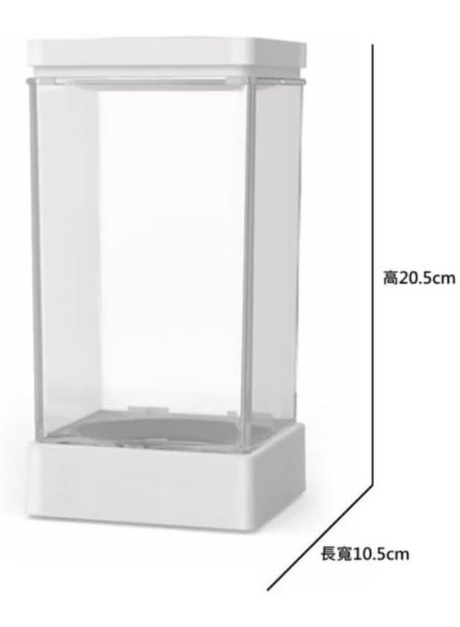 مجموعة حوض أسماك بيتا الشفاف مع إضاءة وحامل من أحواض أسماك نانو - Image 2