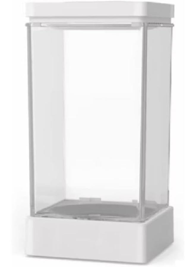 مجموعة حوض أسماك بيتا الشفاف مع إضاءة وحامل من أحواض أسماك نانو - Image 1