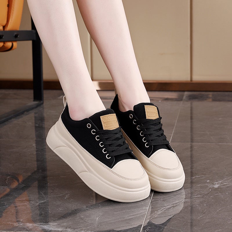 Women's Leopard Print Low Top Sneakers - Image 3