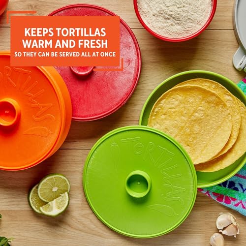 Imusa 7 Inch Tortilla Warmer (Assorted Colors),Orange - Image 5