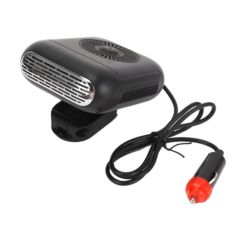 Car Heater 12V Power 2 Level Temperature Settings Portable Electric - Quiet Comfortable 360 Degree Adjustable Small Space Heater for Workplace Office Dormitory - Image 1