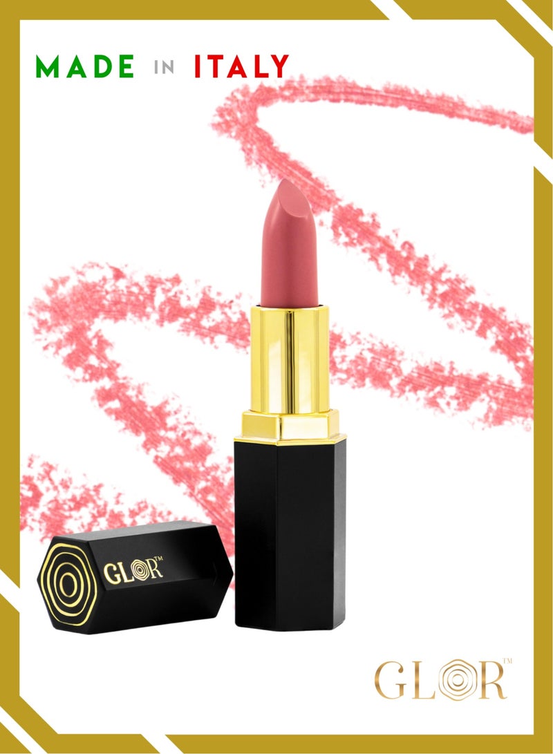 غلور  أحمر الشفاه غلور إندليس تشارم - الورد الهامس، رطوبة فاخرة، لون كثيف يدوم طويلاً، غني بفيتامين E للحصول على شفاه ناعمة ورطبة - Image 1