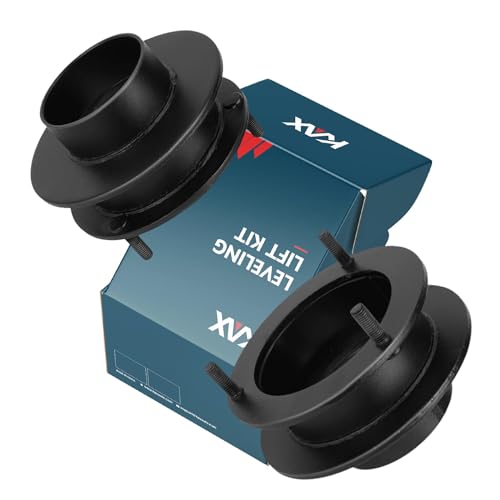 KAX مجموعة رفع مستوى أمامية KAX 2" لسيارات 4WD دودج رام 1500 1994-2001 | رام 2500 1994-2013 | رام 3500 1994-2012، فواصل هيكل صلبة من الصلب 2 إنش لسيارات 4x4 BR/BE/DR/DH/DS/DJ بيك أب - Image 1