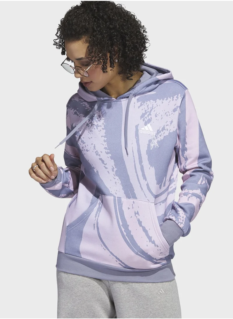 Adidas Luxe Aop Hoodie
